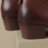 Camila - Low-Heeled Luxury Ankle Boots