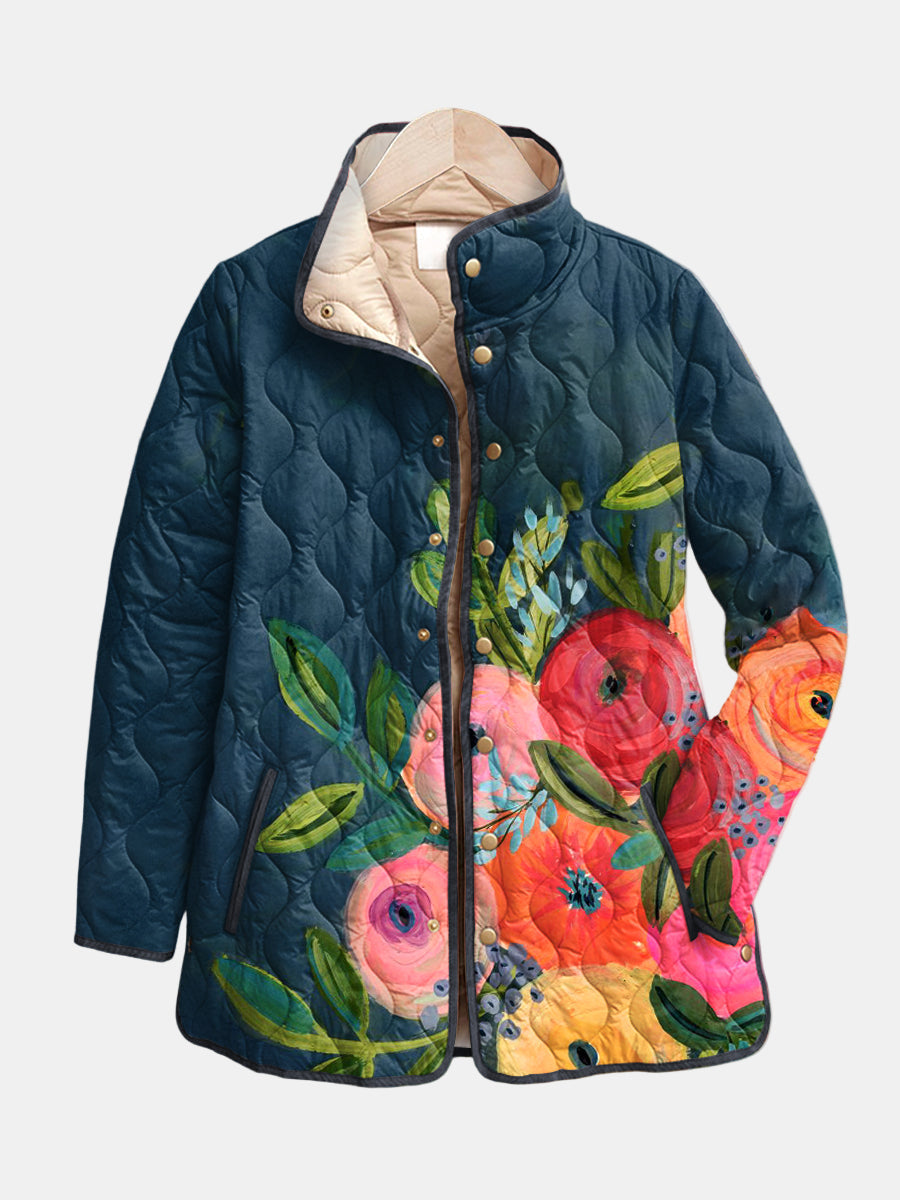 DELACROIX | Camille Chaqueta Acolchada Estampado Floral