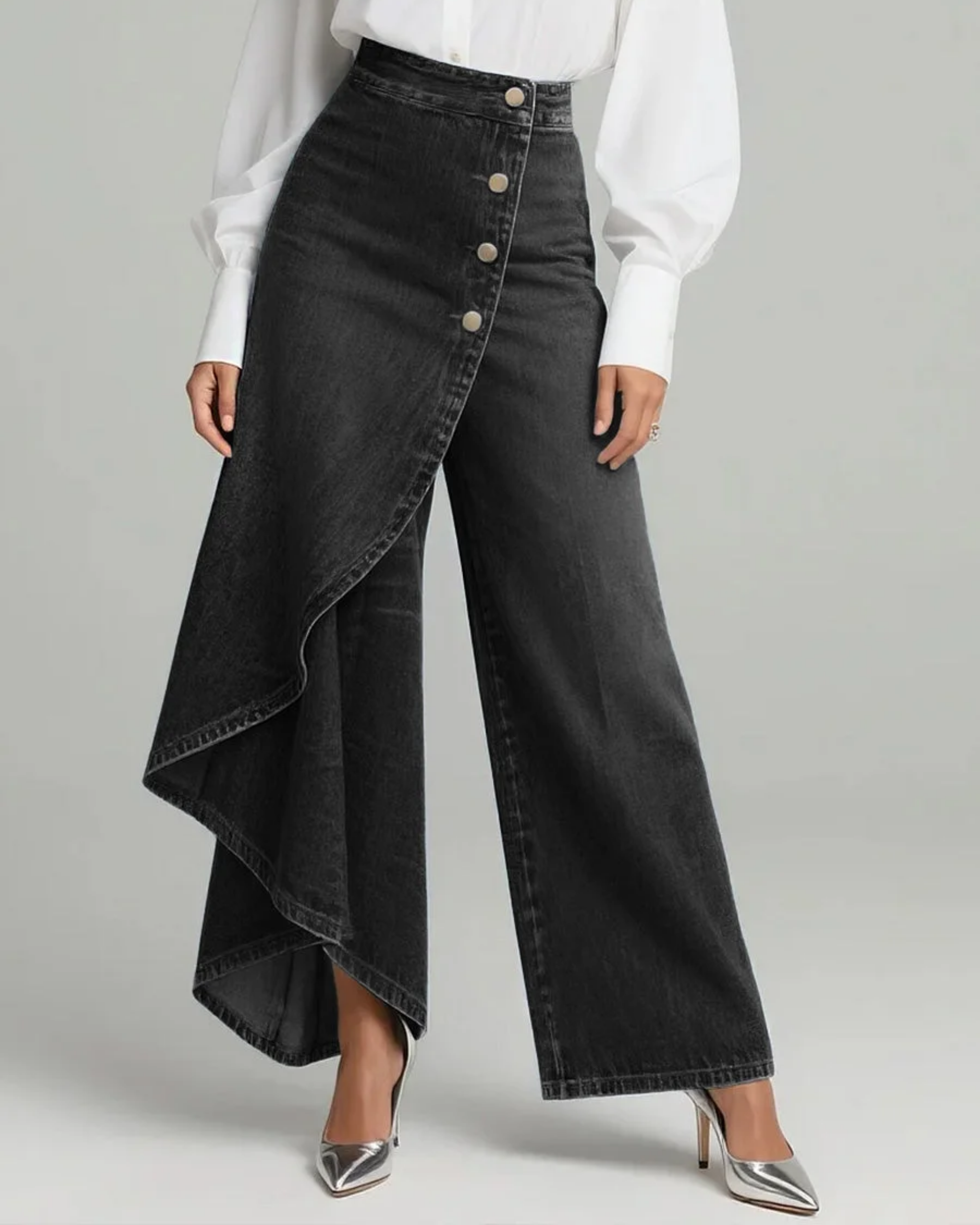 Amélia - Pantalones de Denim Ajustados