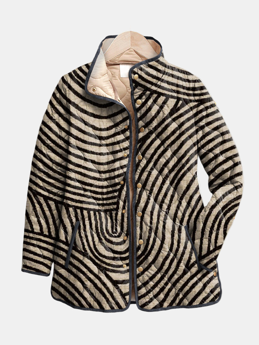 DELACROIX | Chaqueta Acolchada Léa con Diseño de Círculos