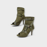 Luísa - Sandalias Chic de Punta Abierta con Tacón