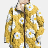 DELACROIX | Elise Daisy Print Padded Coat