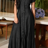 Eliza - Vestido Largo de Denim