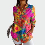 Camisa moderna con diseño floral