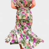 Alondra | Long Floral V-neck Dress
