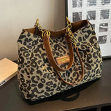 Leopardo - Bolso Tote con Estampado Salvaje
