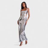 Sparkle Silver - Vestido de Noche Elegante