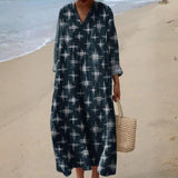 Nádia - Vestido Bohemio con Diseño de Estrellas