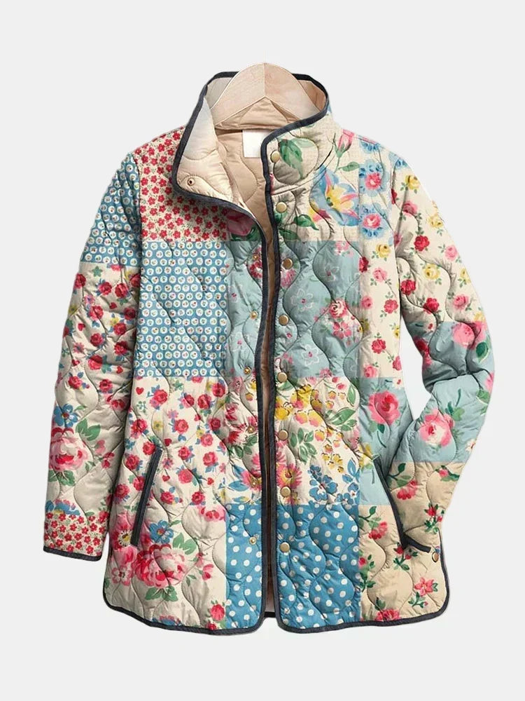 DELACROIX | Chaqueta acolchada con parches florales Chloé