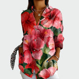 Camisa moderna con diseño floral