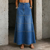 Maria - Falda de Jeans Midi