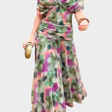Alondra | Long Floral V-neck Dress