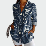 Camisa moderna con diseño floral