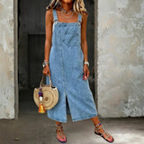 Susana - Vestido Casual de Denim con Tirantes