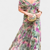 Alondra | Long Floral V-neck Dress