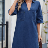 Jéssica - Vestido Casual de Denim