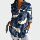 Camisa moderna con diseño floral