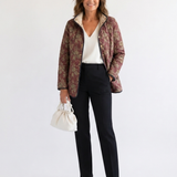 DELACROIX | Sophie Purple Abrigo Acolchado para Mujeres