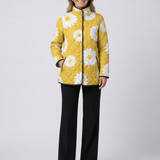 DELACROIX | Elise Daisy Print Padded Coat