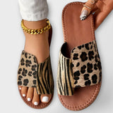 Tareyja - Sandalias Bicolor con Diseño de Leopardo