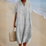 Ophelia - Vestido de Rayas Casual