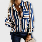 Ema - Camisa Casual de Rayas