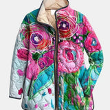DELACROIX | Chaqueta acolchada Lucie con estampado floral de acuarela