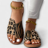Tareyja - Sandalias Bicolor con Diseño de Leopardo