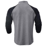 Camisa de algodón de cuello alto