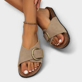 Margarida - Sandalias de corcho con hebilla para mujer