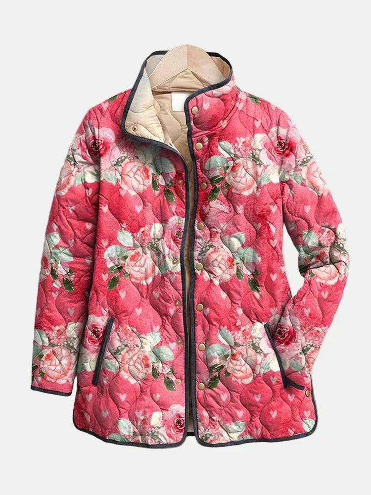 DELACROIX | Abrigo acolchado Christine en tonos rosas
