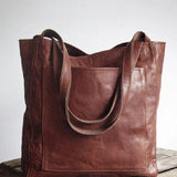 Elle - Classic leather shoulder bag
