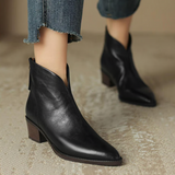 Camila - Low-Heeled Luxury Ankle Boots