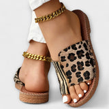 Tareyja - Sandalias Bicolor con Diseño de Leopardo