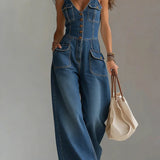 Sofia - Casual Denim Wide Leg
