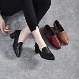 Olene - Zapatos de Tacón en Cuero Vegano con Bordado Delicado