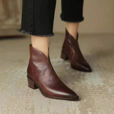Camila - Low-Heeled Luxury Ankle Boots