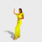 Lúcia - Vestido Flamenco en Neón