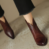 Camila - Low-Heeled Luxury Ankle Boots