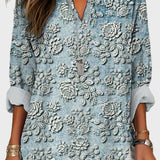 Blusa flor azul crepuscular