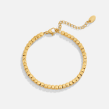 Pulsera cúbica Lexi de oro de 18K