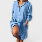 Clara - Camisa Casual de Lino