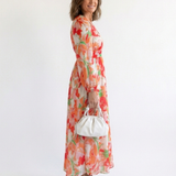 Camille | Maxi Vestido Floral de Mangas Largas