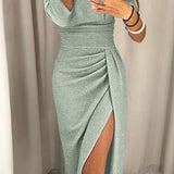 Natália - Vestido Elegante con Hombros al Descubierto