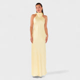 Martina - Vestido Satinado con Lazo