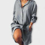 Clara - Camisa Casual de Lino