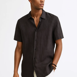 Button-Up Shirt - Open Collar