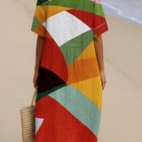 Daniela - Vestido Colorido en Patchwork