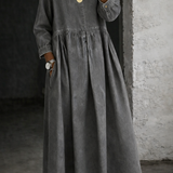Leonor - Vestido de Denim con Cuello Tipo Peter Pan