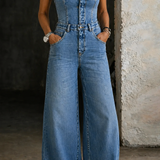 Linda - Sin Tirantes Mono de Denim